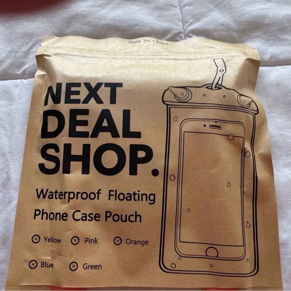 Waterproof Floating Blue Phone Pouch. NWOT. Out of package but not opened.